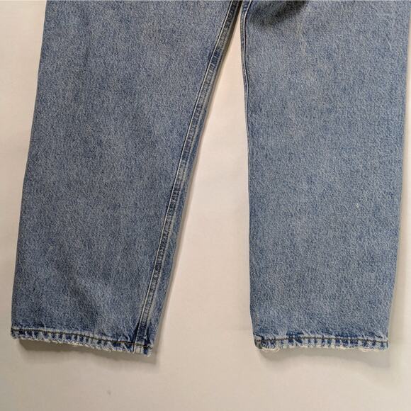 Agolde 90s Crop Jeans 26 Light Blue Straight Leg Organic Cotton Vintage Wash - Picture 7 of 12
